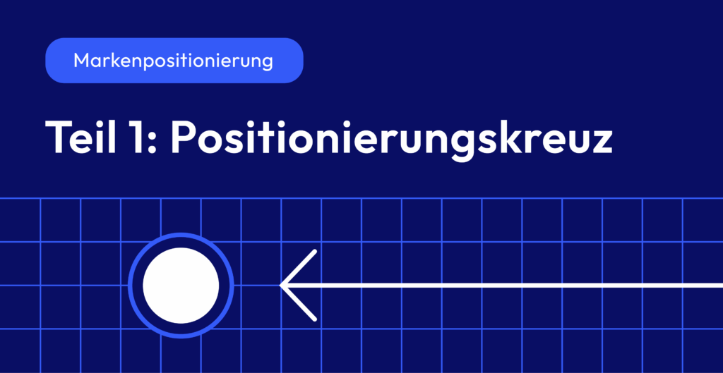 Titelbild zur Markenpositionierung: Darstellung des Positionierungskreuzes als erster Schritt im Markenprozess.